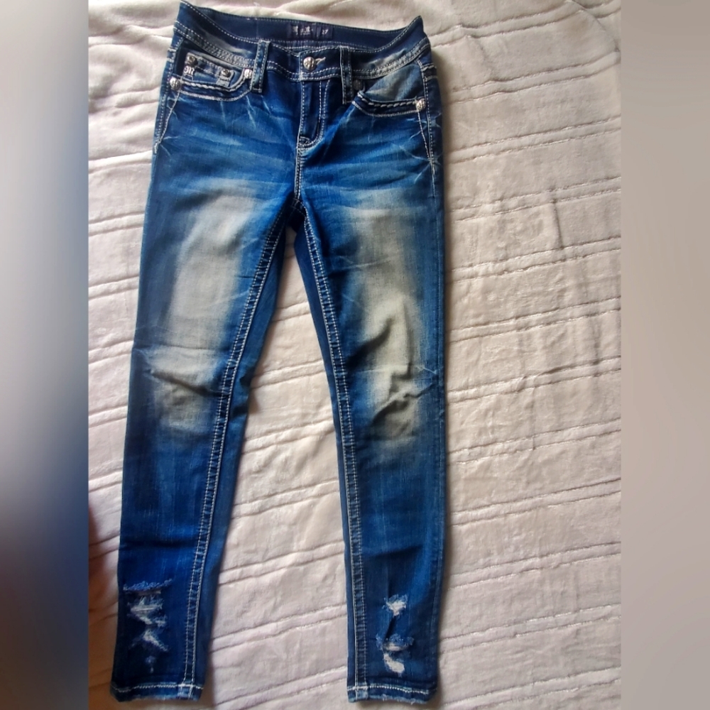 Miss Me mid-rise ankle skinny jeans